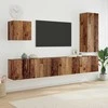TV staliukas Televizoriaus sieninis modulis 5 pcs Senovinis medis