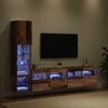 TV staliukas Televizoriaus sieninis modulis su LED 4 pcs Senas medis