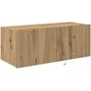TV staliukas TV sieninė spintelė su LED Amatininkų ąžuolas 80 x 35 x 31 cm