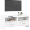 TV staliukas Televizoriaus spintelė 100 x 33 x 47 cm Balta Apdirbta mediena