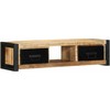 TV staliukas televizoriaus spintelė 100x30x25 cm Masyvus Rough Wood Mango