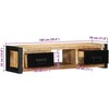 TV staliukas televizoriaus spintelė 100x30x25 cm Masyvus Rough Wood Mango