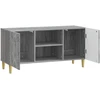 TV staliukas Televizoriaus spintelė 102 x 34,5 x 50 cm Pilka Sonoma