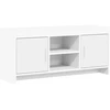 TV staliukas Televizoriaus spintelė 102 x 33 x 47 cm Balta Apdirbta mediena