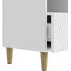 TV staliukas Televizoriaus spintelė 102 x 34,5 x 50 cm Itin blizgi balta