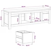 TV staliukas Televizoriaus spintelė 110 x 30 x 35 cm Natūrali