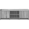 TV staliukas Televizoriaus spintelė 130 x 33 x 47 cm Pilka Sonoma