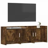 TV staliukas Televizoriaus spintelė 130 x 33 x 47 cm Dūminio ąžuolo