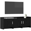 TV staliukas Televizoriaus spintelė 130 x 33 x 47 cm Juodojo ąžuolo