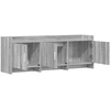 TV staliukas Televizoriaus spintelė 130 x 33 x 47 cm Pilka Sonoma