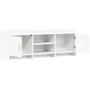 TV staliukas Televizoriaus spintelė 130 x 33 x 47 cm Balta Apdirbta mediena