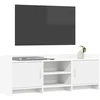 TV staliukas Televizoriaus spintelė 130 x 33 x 47 cm Balta Apdirbta mediena