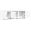 TV staliukas Televizoriaus spintelė 130 x 33 x 47 cm Balta Apdirbta mediena
