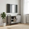 TV staliukas Televizoriaus spintelė 133 x 33 x 50 cm Pilka Sonoma