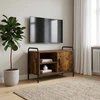 TV staliukas Televizoriaus spintelė 133 x 33 x 50 cm Dūminio ąžuolo