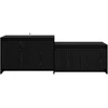 TV staliukas Televizoriaus spintelė 147 x 35 x 50 cm Juodojo ąžuolo