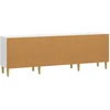 TV staliukas Televizoriaus spintelė 150 x 31 x 50 cm Itin blizgi balta