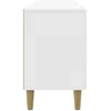 TV staliukas Televizoriaus spintelė 150 x 31 x 50 cm Itin blizgi balta
