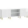 TV staliukas Televizoriaus spintelė 150 x 31 x 50 cm Itin blizgi balta