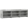 TV staliukas Televizoriaus spintelė 168 x 33 x 47 cm Betono pilka