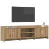 TV staliukas Televizoriaus spintelė 168 x 33 x 47 cm Artisano ąžuolo