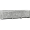 TV staliukas Televizoriaus spintelė 168 x 33 x 47 cm Betono pilka
