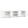 TV staliukas Televizoriaus spintelė 168 x 33 x 47 cm Balta Apdirbta mediena