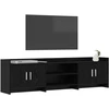 TV staliukas Televizoriaus spintelė 168 x 33 x 47 cm Juodojo ąžuolo