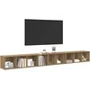 TV staliukas TV spintelių komplektas 3 pcs Amatininkų ąžuolas