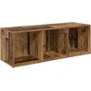 TV staliukas TV spintelių komplektas 4 pcs Senovinis medis 37 x 35 x 107 cm