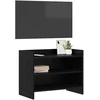 TV staliukas Televizoriaus spintelė 60 x 33 x 47 cm Juodojo ąžuolo