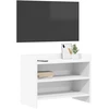TV staliukas Televizoriaus spintelė 60 x 33 x 47 cm Balta Apdirbta mediena