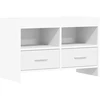 TV staliukas Televizoriaus spintelė 71,5 x 33 x 47 cm Balta Apdirbta mediena