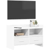TV staliukas Televizoriaus spintelė 71,5 x 33 x 47 cm Balta Apdirbta mediena