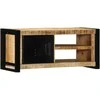 TV staliukas televizoriaus spintelė 80x30x35 cm Masyvus Rough Wood Mango