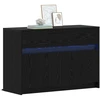 TV staliukas Televizoriaus spintelė 91 x 34 x 61 cm Juodojo ąžuolo