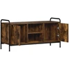 TV staliukas Televizoriaus spintelė 99 x 33 x 50 cm Dūminio ąžuolo