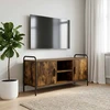 TV staliukas Televizoriaus spintelė 99 x 33 x 50 cm Dūminio ąžuolo