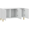 TV staliukas Televizoriaus spintelė 99 x 34,5 x 50 cm Itin blizgi balta