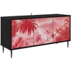 TV staliukas Televizoriaus spintelė AACHEN 102 x 33 x 51 cm Juodojo ąžuolo