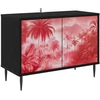 TV staliukas Televizoriaus spintelė AACHEN 69 x 33 x 50,5 cm Juodojo ąžuolo