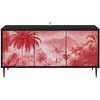 TV staliukas Televizoriaus spintelė AACHEN 102 x 33 x 51 cm Juodojo ąžuolo