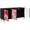 TV staliukas Televizoriaus spintelė AACHEN 102 x 33 x 51 cm Juodojo ąžuolo