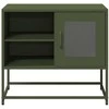 TV staliukas Televizoriaus spintelė, alyvuogių, 68x39x60,5cm, plienas