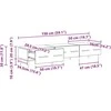TV staliukas Televizoriaus spintelė 150 x 36 x 30 cm Amatininkų ąžuolas