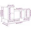 TV staliukas Televizoriaus spintelė 100 x 35 x 55 cm Amatininkų ąžuolas