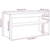 TV staliukas Televizoriaus spintelė 80 x 30 x 40 cm Amatininkų ąžuolas