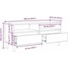 TV staliukas Televizoriaus spintelė 100 x 34,5 x 44,5 cm Amatininkų ąžuolas