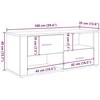 TV staliukas Televizoriaus spintelė 100 x 35 x 40 cm Amatininkų ąžuolas