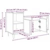 TV staliukas Televizoriaus spintelė 100 x 35 x 55 cm Amatininkų ąžuolas